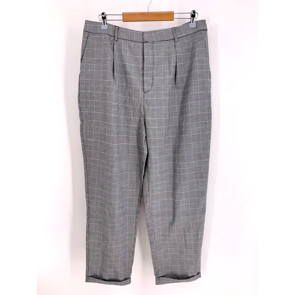 NWT Wildfox Cropped Dress Pants Black Check XL